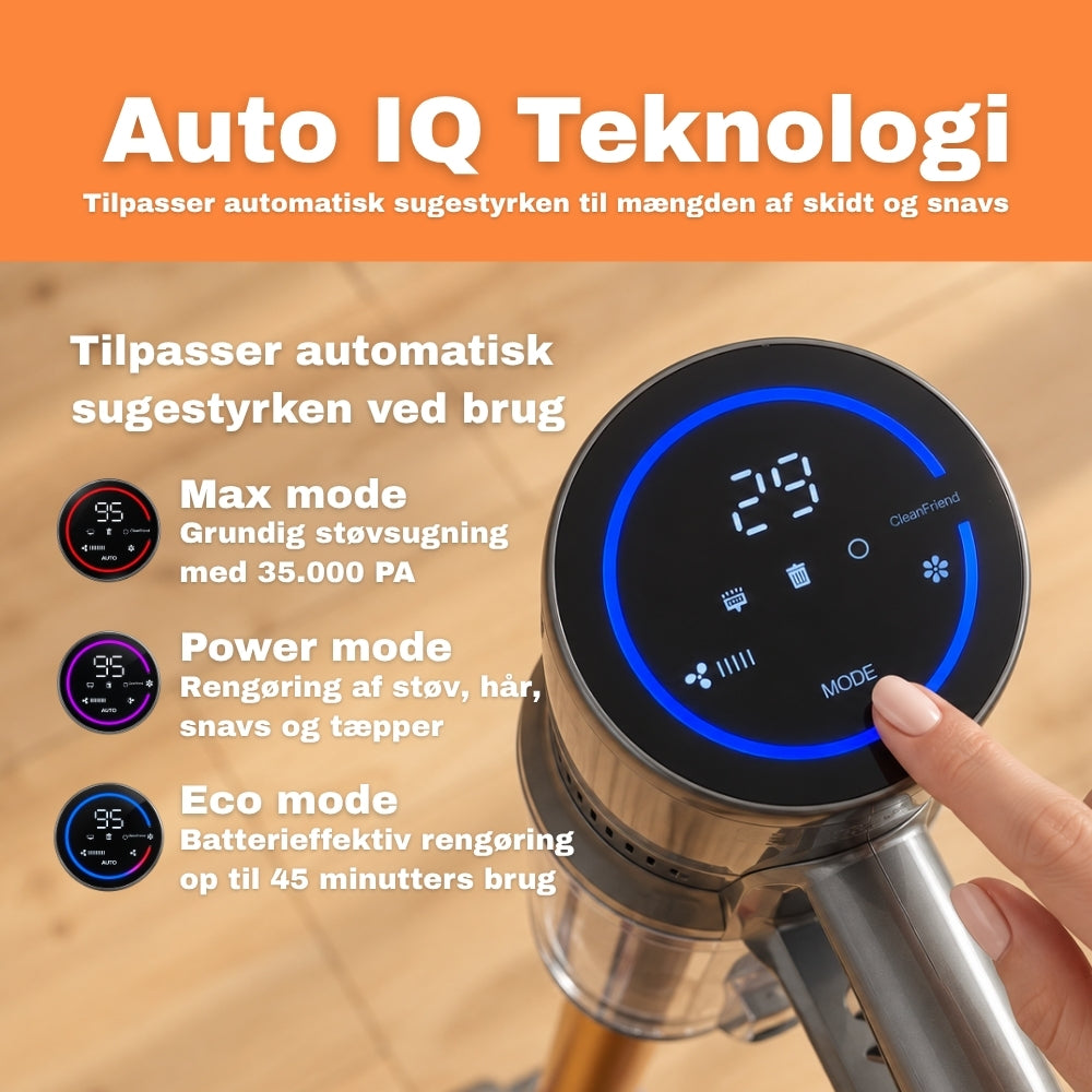 Auto IQ teknologi og LED-skærm