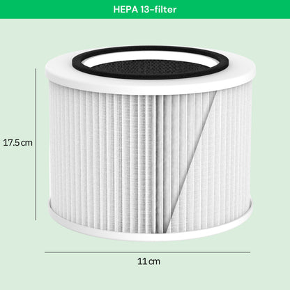 NO: HEPA 13-filter til AirFlow30™ luftrenser – mål