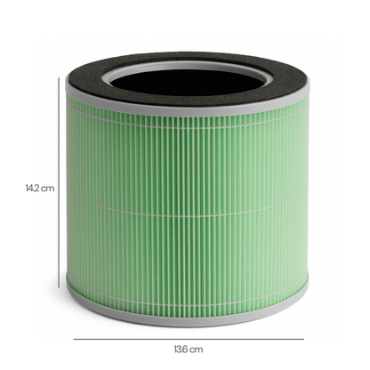 NO: HEPA 13-filter til AirFlow15™ luftrenser – sett fra siden