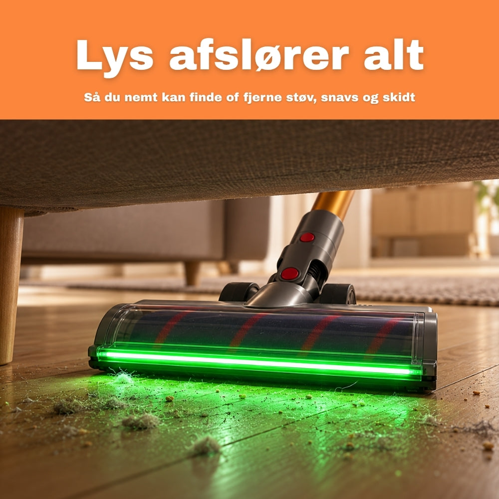Lys afslører støv og skidt