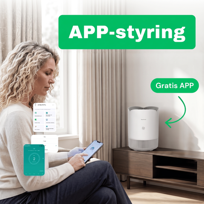 NO: APP-styring av CleanFriend AirFlow30™ luftrenser